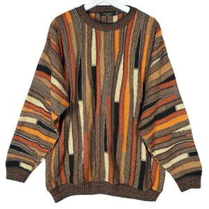 Vintage Protege Sweater Men’s XL Textured Knit 90s Coogi Cosby Grandpa Biggie